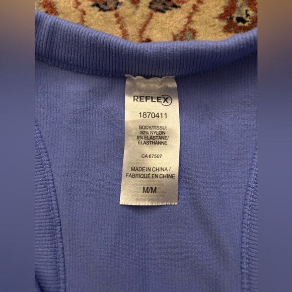 Purple Stretch Knit Racer Back Tank Top - Picture 3 of 6